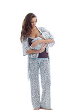Olian Rose 5-Piece Nursing PJ Set with Baby Outfit by Olian