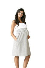 Maternal America Empire Seersucker Maternity Dress by Maternal America