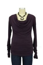 Nellie D&A Side Cinched Cowl Nursing Top by Japanese Weekend