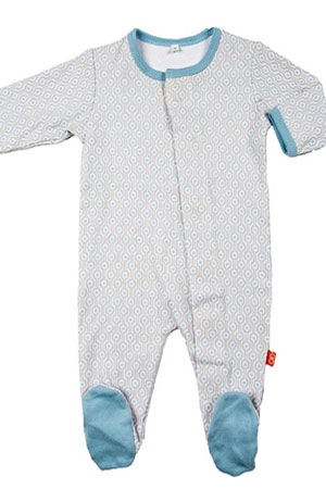 Magnetic Me™ Cotton Magnetic Baby Footie by Magnetic Me by Magnificent Baby