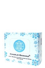 Charlie Banana 2-in-1 Bamboo Diaper Liners & Wipes-100 pieces by Charlie Banana