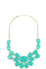 Oversized Turquoise Stone Necklace by Jewelry Accessories