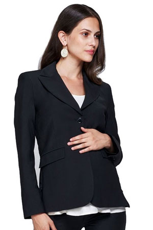 Slacks & Co. Zurich Maternity Career Jacket with Side Zippers by Slacks & Co