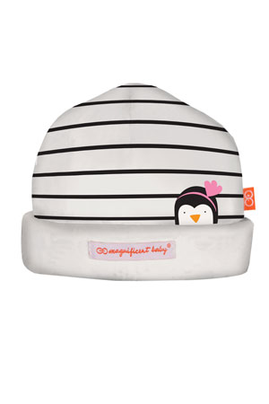 Magnificent Baby Magnetic Me™ Party Penguins Baby Girl Hat by Magnetic Me by Magnificent Baby