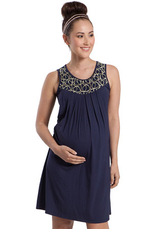 Tresor Sleeveless Maternity & Nursing Dress by Mothers en Vogue