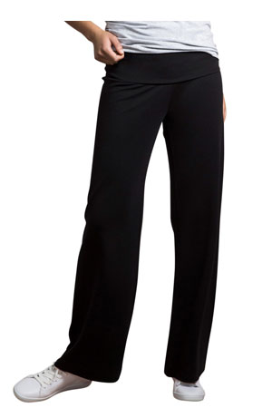 Boob Design Once-On Never-Off Wide Light Weight Ponte Maternity Pants by Boob Design