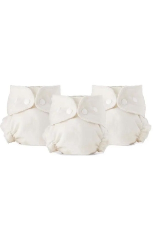 Esembly Inner Organic Cotton Cloth Diaper Size 1 (7-17 lbs) - 3 Pack (Natural) by Esembly