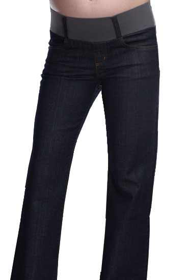 Maternal America 5-Pocket Straight-Leg Jean in Dark Blue