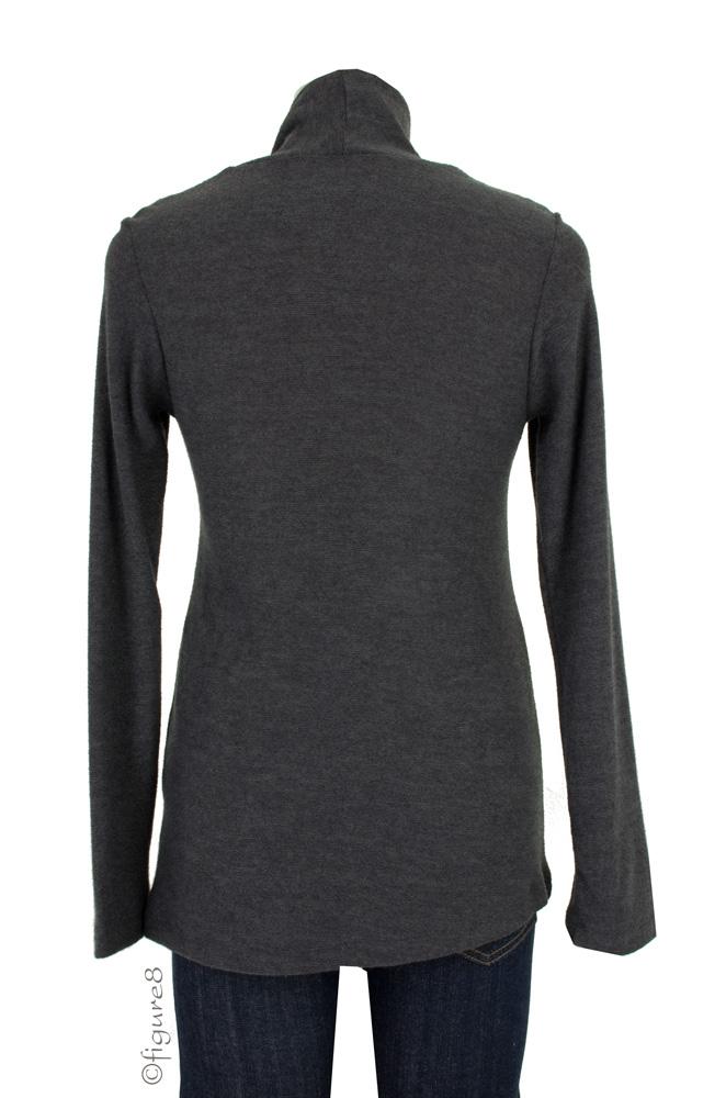 Andy Asymmetrical Maternity Sweater in Grey by Japanese Weekend