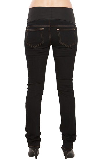 MA Belly Support Skinny Maternity Jeans in Black by Maternal America