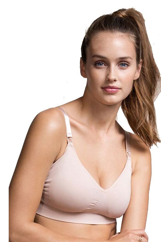 Boob Design Fast Food Padded T-Shirt Nursing Bra in Nude