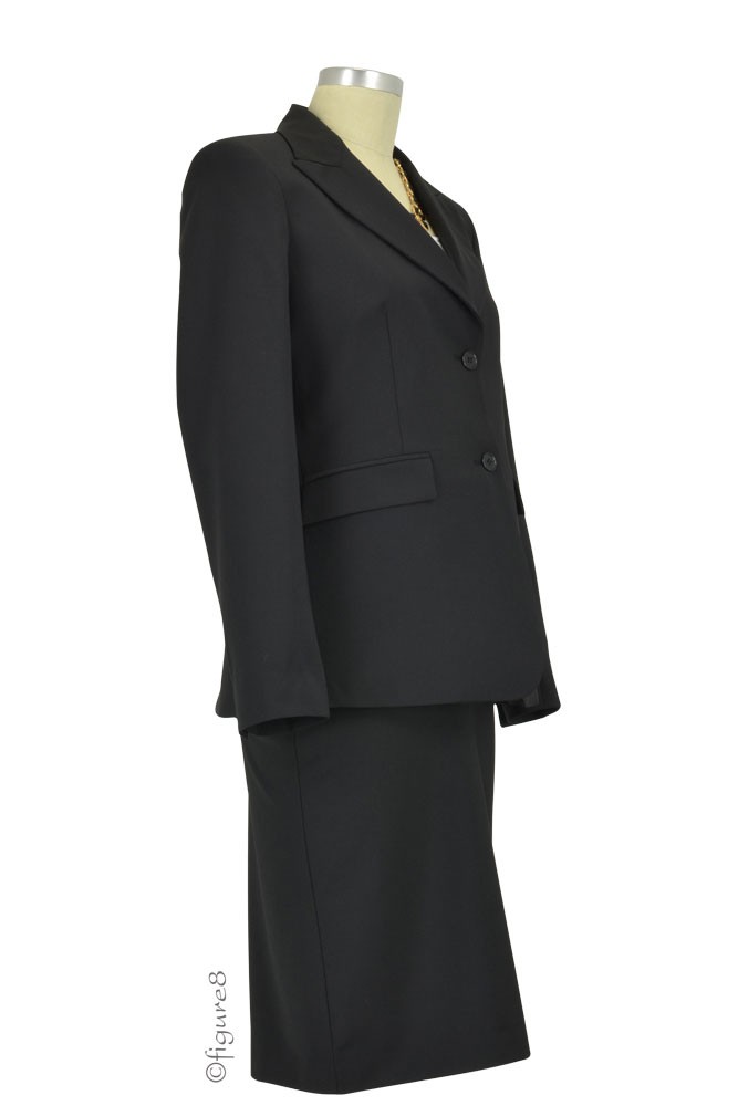 Slacks & Co. Zurich Maternity Career Jacket with Side Zippers in Black