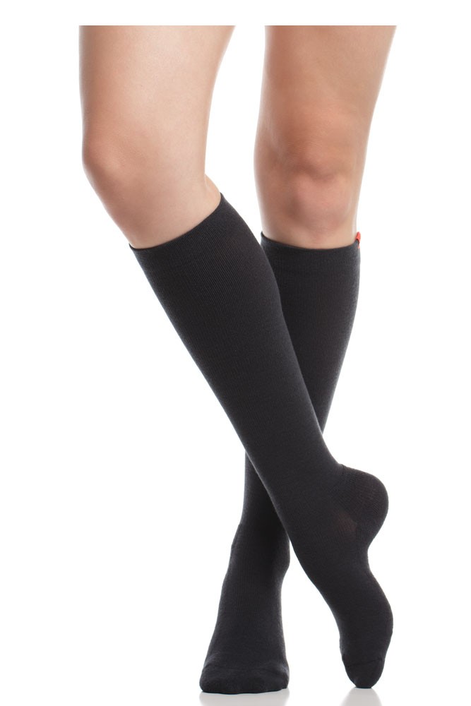 Vim & Vigr 15-20 mmHg Compression Socks - Wool in Black
